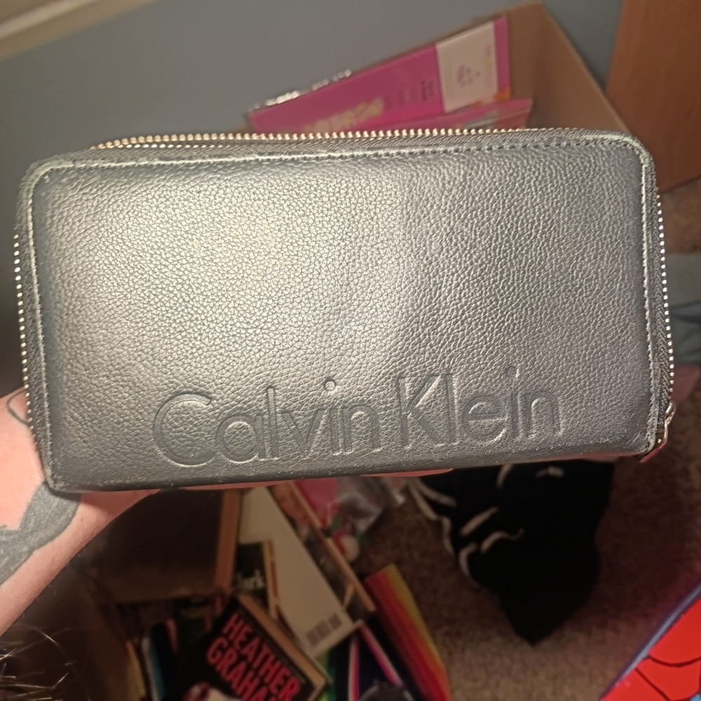 Calvin Klein Charcoal Leather Wallet